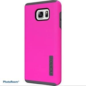 NEW! Two Piece DualPro Case Samsung Galaxy Note5 Pink Gray Impact Resistant